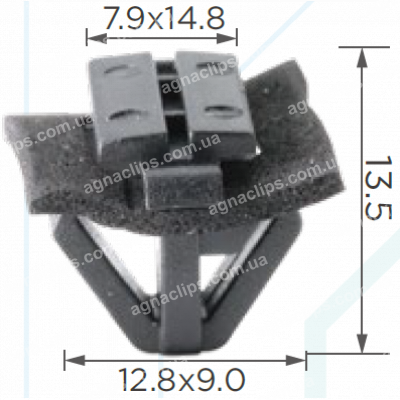 C 1149 Кліпса молдинга дверей Hyundai Kia 877562G000 8775626000