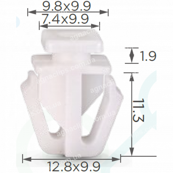 C 1199 Кліпса Honda 75306SZAA01 молдингу двері