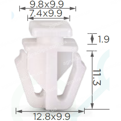 C 1199 Кліпса Honda 75306SZAA01 молдингу двері