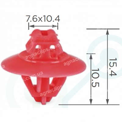 C 1263A Кліпса молдингу Renault 7703077363