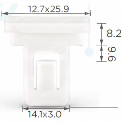 C 1270 Кліпса Toyota 7685310010