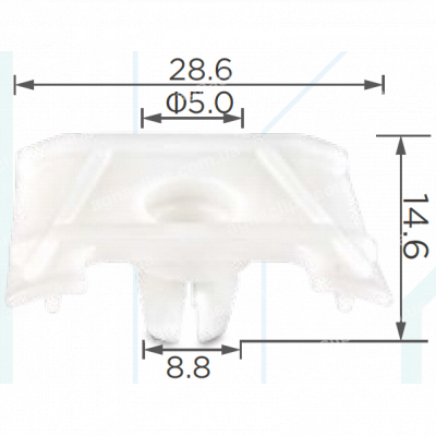 C 1282 Кліпса Mercedes BMW 51131875898 молдингу