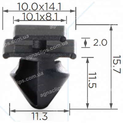 C 1294 Кліпса Peugeot Citroen 856534 молдингу