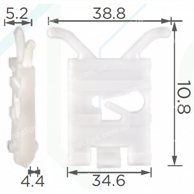 C 1308 Кліпса Opel 90052911 молдингу
