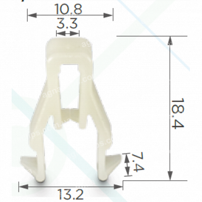 C 1311 Кліпса Honda 90666SDAA01 Mitsubishi MQ907568 Mazda