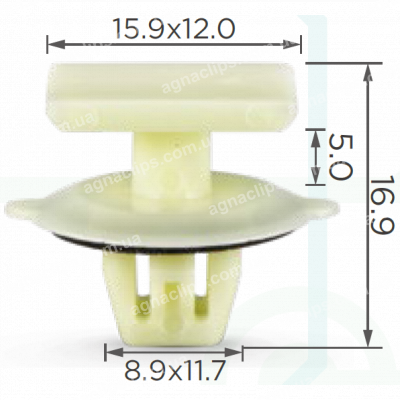 C 1319 Кліпса молдингу Toyota