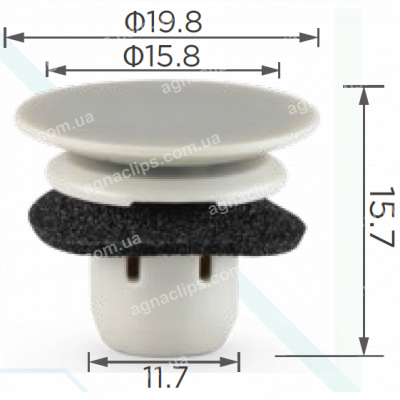 C 1320 Кліпса Toyota кріплення крила