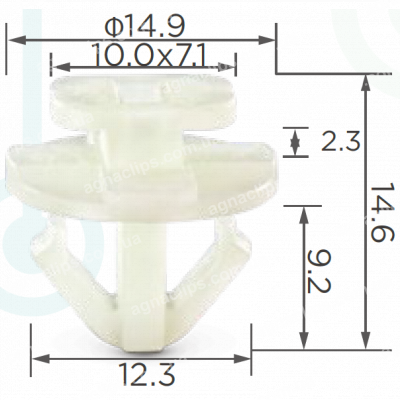 C 1325 Кліпса Toyota Lexus кріплення молдингу