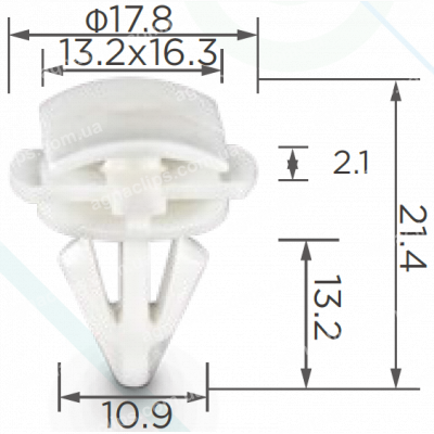 C 1410 Кліпса VAG 3C0853585 кріплення порога