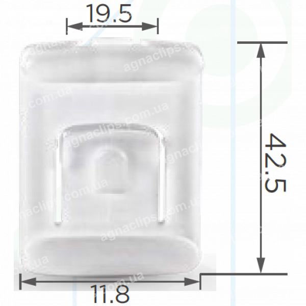 C 1417 Кліпса VW Skoda Seat Audi 171881213B напрямна сидіння