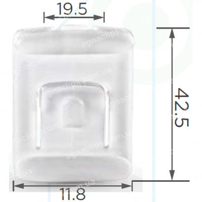C1417 Кліпса VW Skoda Seat Audi 171881213B напрямна сидіння
