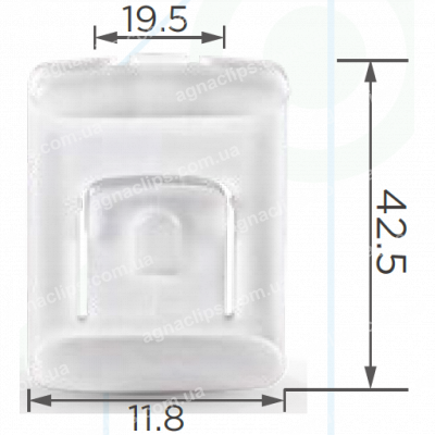 C 1417 Кліпса VW Skoda Seat Audi 171881213B напрямна сидіння