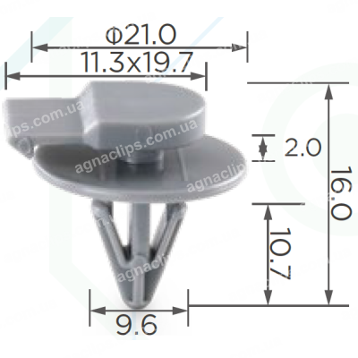 C1436 Кліпса BMW Mini 07131480418 07132757821 молдингу крила, порога, бампера