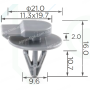 C1436 Кліпса BMW Mini 07131480418 07132757821 молдингу крила, порога, бампера