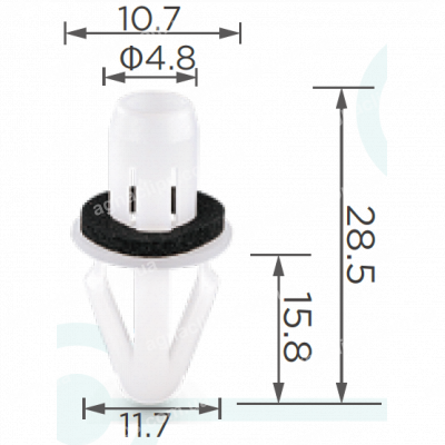 C 1439 Кліпса Nissan Infiniti 85099AU000 молдингів