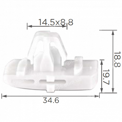 C 1443 Кліпса Honda Accord 75328SM4G01 молдингу