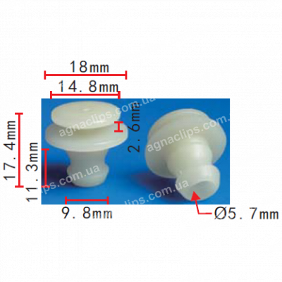 C 1457 Кліпса Nissan Infiniti 76882VE000 молдингів