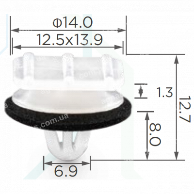 C 1470 Кліпса Honda Acura 76222SP1003 молдингу двері