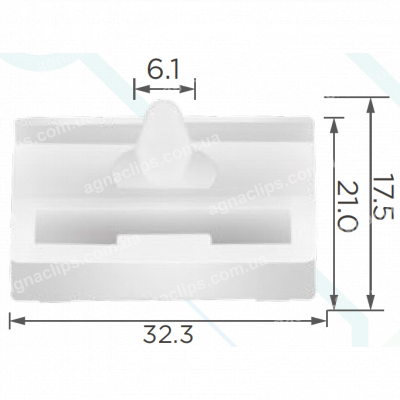 C 1482 Кліпса BMW 51718184574 молдингу порога