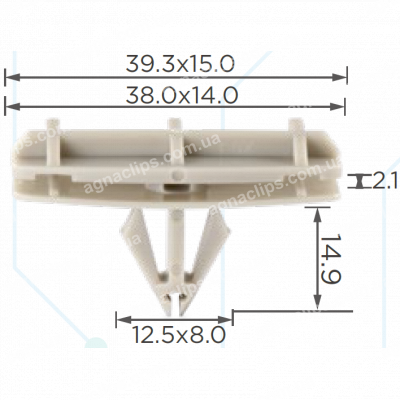 C 1484 Кліпса Chrysler Dodge Jeep 55157055AA молдингів, підкрилок