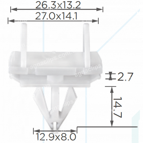 C 1489 Кліпса Jeep 55157069AB молдингу двері