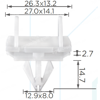 C 1489 Кліпса Jeep 55157069AB молдингу двері