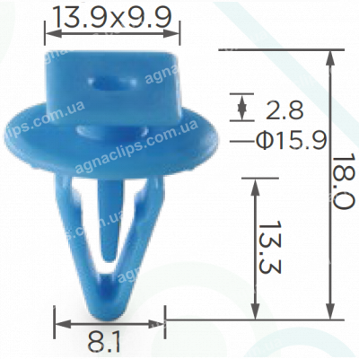 C 1500 Кліпса Honda Acura 90602TA0003 грати, ущільнювача капота