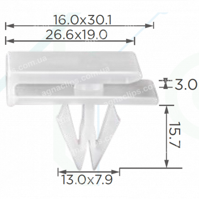 C 1513 Кліпса Chevrolet GM 22603384 11589176 молдингу