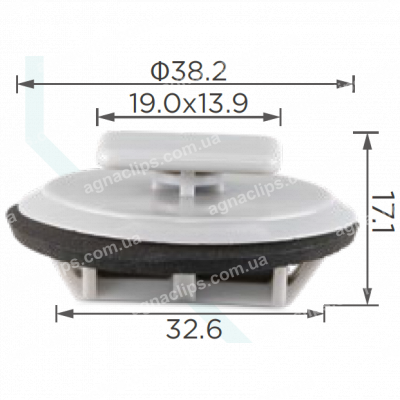 C 1516 Кліпса Mazda BP4L51SJ3 молдингу порога