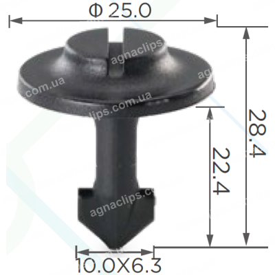 C 1551 Кліпса Audi Seat Skoda VW 4A0805121A