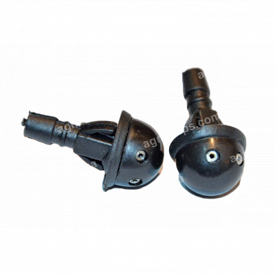 Форсунка омивача подвійна на клямці (кругла)