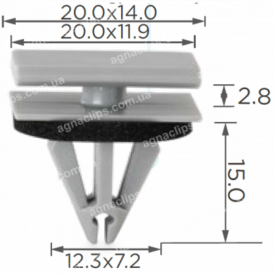 C 1605 Кліпса GM 15288146 15893516