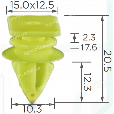 C 1616 Кліпса Toyota 9046709198 кріплення молдингів даху