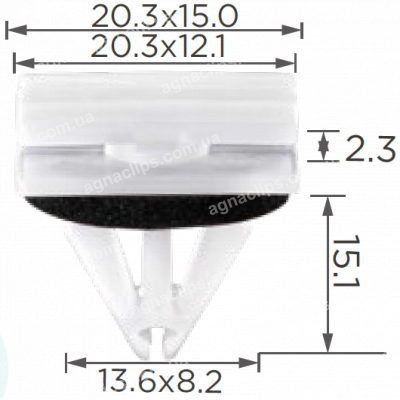 C 1626 Кліпса Ford W715201S300 W716351S300 молдингу крила