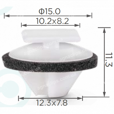 C 1657 Кліпса Land Rover LR032984 двері молдингу