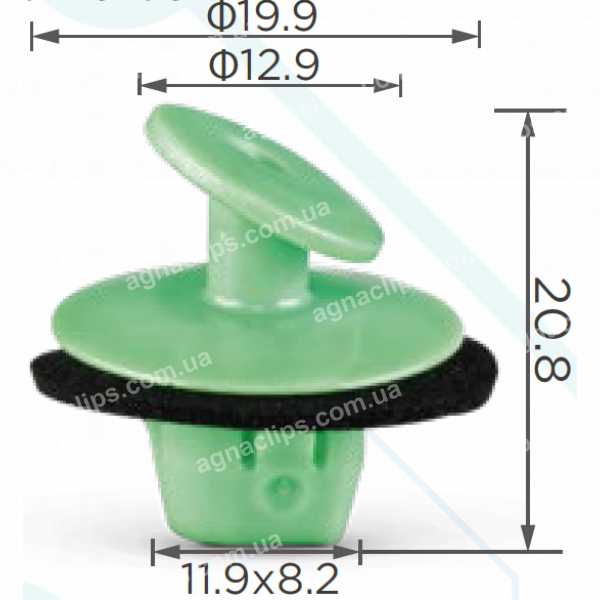C 1664 Кліпса Toyota Lexus 8149650010 кріплення задньої фари