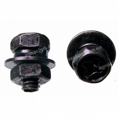 H 2057 Гвинт M4x8 з гайкою універсальний