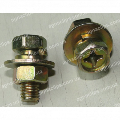 H 2062 Гвинт M6x16 з гайкою універсальний