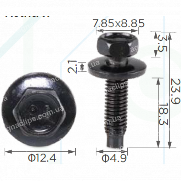 H 2085 Болт M5x18 Chrysler 6100539