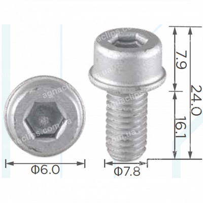 H 2087 Гвинт M8x16 Audi VW Seat Skoda N10303607
