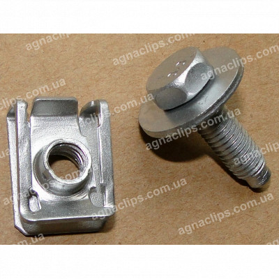 H 2098 Комплект болт M8x14.3+скоба 18x26 Audi Mercedes