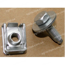 H 2098 Комплект болт M8x14.3+скоба 18x26 Audi Mercedes