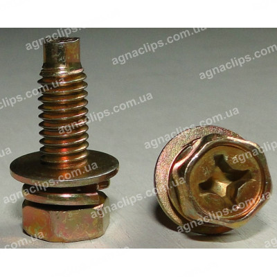 H 2109 Болт M6x14.3 з шайбою та гровером