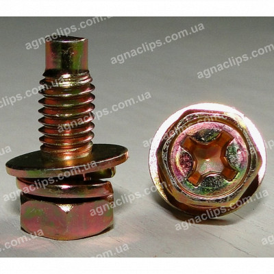 H 2110 Болт M6x12 з шайбою та гровером