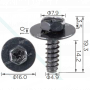 H 2175 Саморіз 4.9x14 Mazda KIA 9CF600516B K907340516B