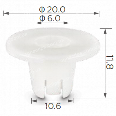 C 1097 Втулка Peugeot Citroen Audi Seat Skoda VW PW842076
