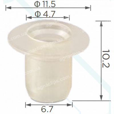 C 1217 Втулка BMW 51141902279 кріплення емблем