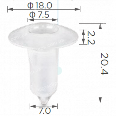 C 1304 Втулка Fiat Alfa Romeo Lancia 7739802