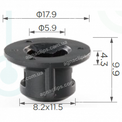 C 1587 Кліпса Toyota Lexus 9046706169