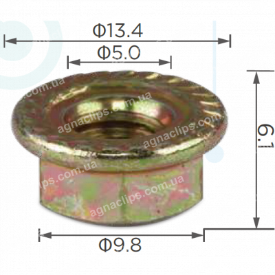 H 2068 Гайка універсальна M6 BMW